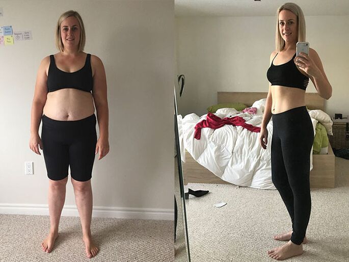 Пред и после екстремно губење на тежината за една недела дома