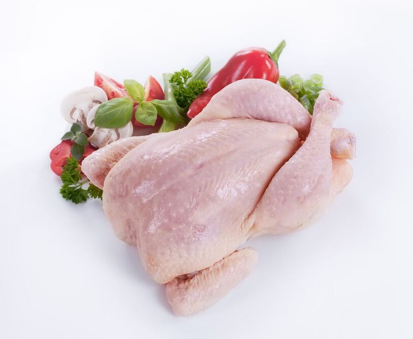 На третиот ден од диетата „6 ливчиња можете да јадете пилешко во неограничени количини. 